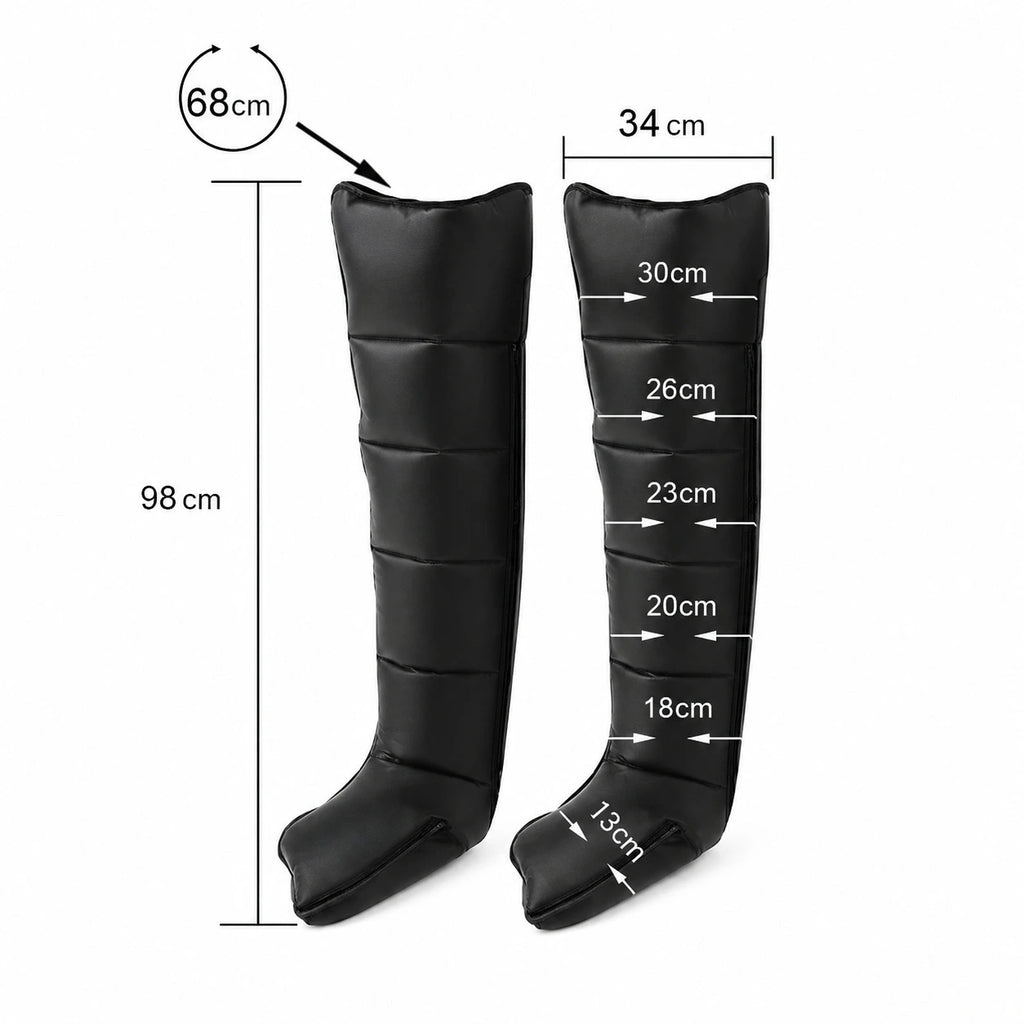 Bottes de massage à air 6 chambres pour la détente des jambes à domicile