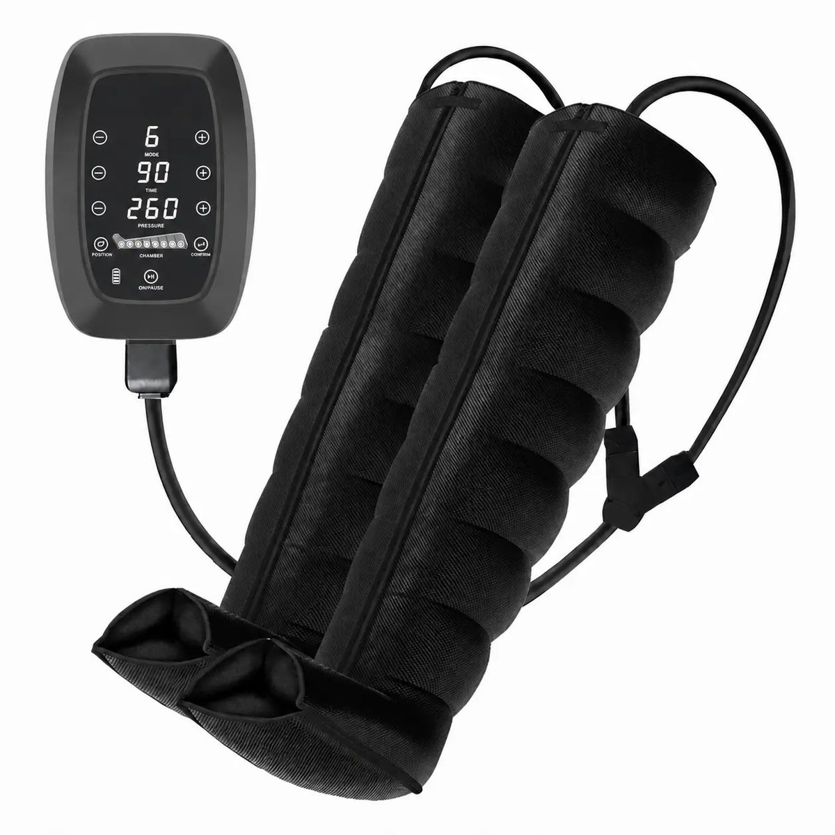 Bottes de massage à air rechargeables 6 modes Jambes Libres
