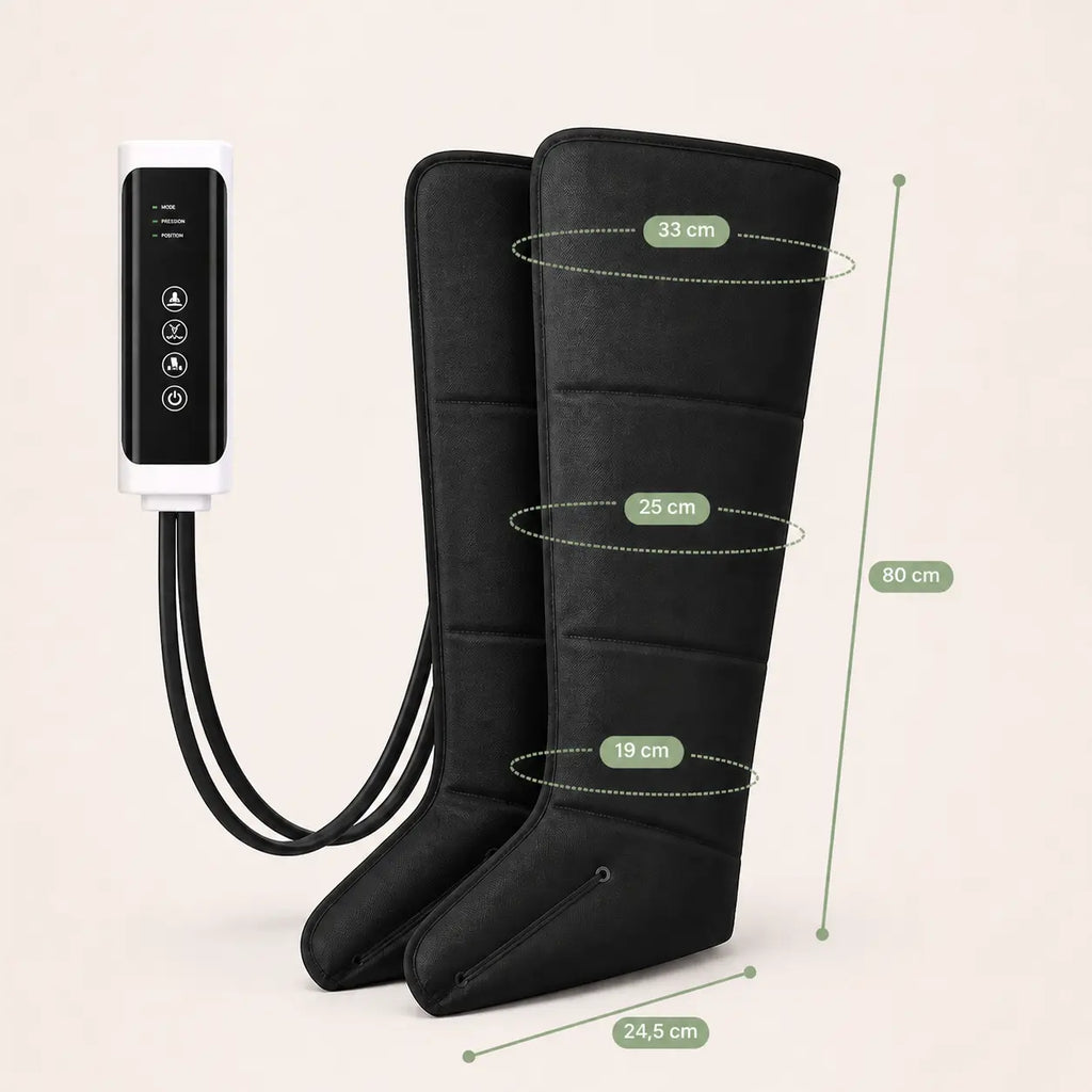 Bottes de pressothérapie Air Wave 3 modes – compression progressive à domicile