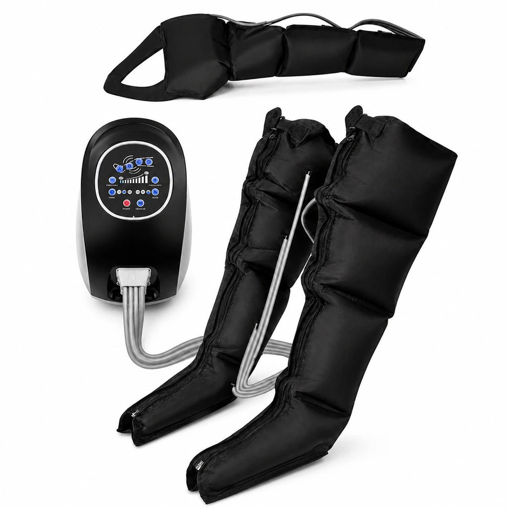 Bottes de pressothérapie bras et jambes 360° – 10 niveaux d'intensité