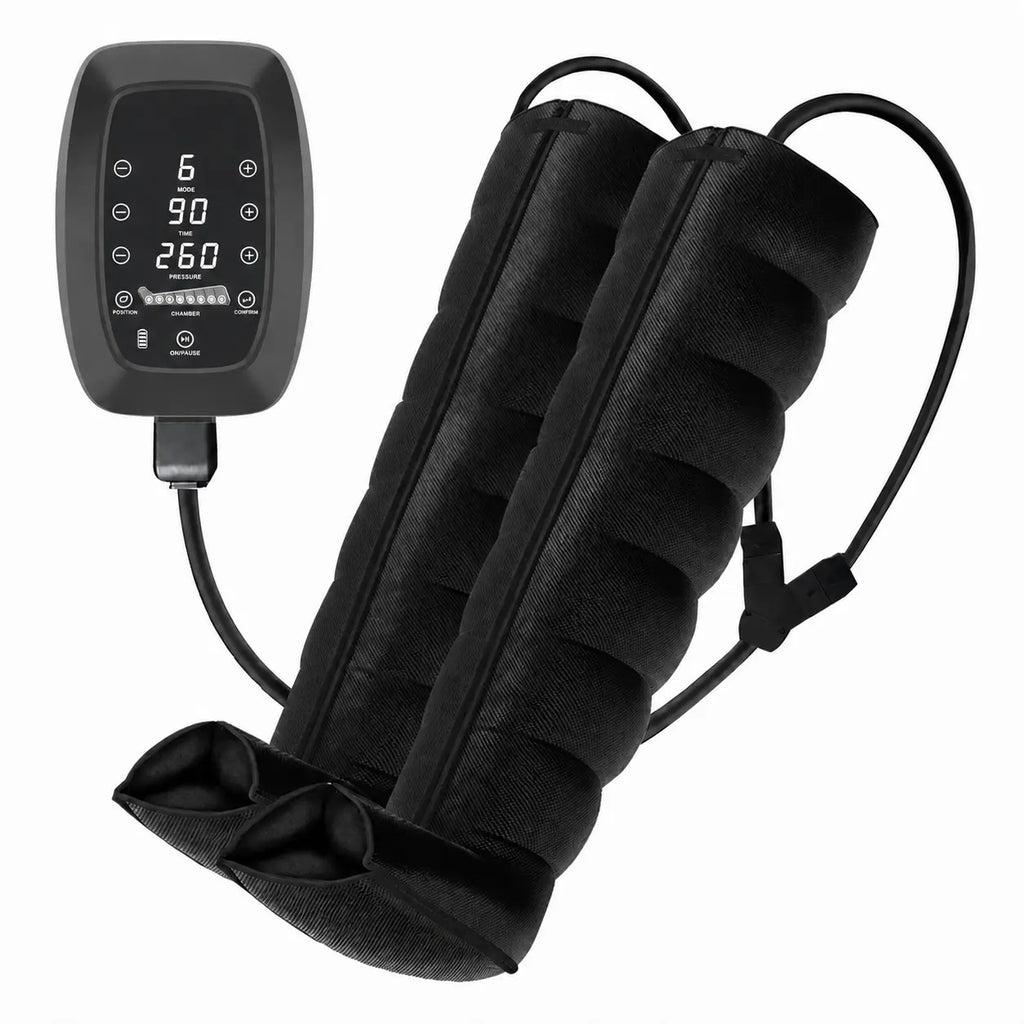 Bottes de pressothérapie haut de gamme 6 modes 6 chambres sans fil